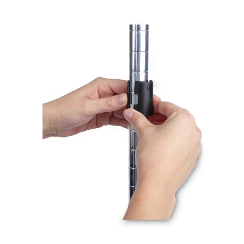 Alera ALESW833614SR 36 In. W X 14 In. D X 36 In. H Three-Shelf Residential Wire Shelving - Silver 4 Alera ALESW833614SR 36 In. W X 14 In. D X 36 In. H Three-Shelf Residential Wire Shelving - Silver - Image 4