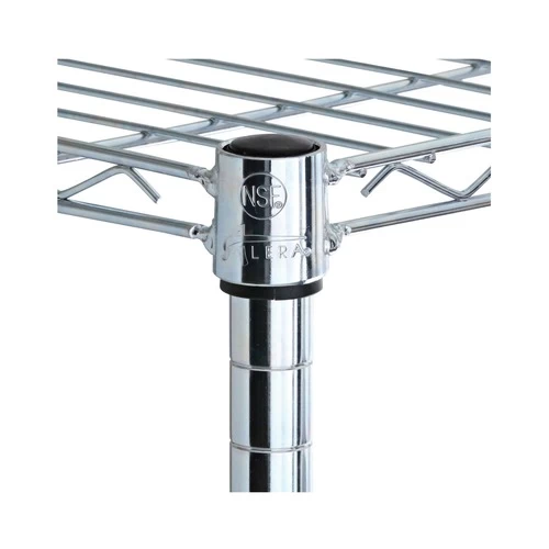 Alera ALESW843614SR 36 In. W X 14 In. D X 54 In. H Four-Shelf Residential Wire Shelving - Silver 2 Alera ALESW843614SR 36 In. W X 14 In. D X 54 In. H Four-Shelf Residential Wire Shelving - Silver - Image 2