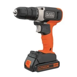 Black & Decker BCD702C1 20V MAX Brushed Lithium-Ion 3/8 In. Cordless Drill Driver Kit (1.5 Ah) 16 Black & Decker BCD702C1 20V MAX Brushed Lithium-Ion 3/8 In. Cordless Drill Driver Kit (1.5 Ah) -Tool Store bdknbcd702c1