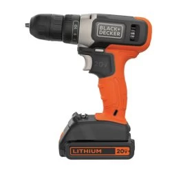 Black & Decker BCD702C1 20V MAX Brushed Lithium-Ion 3/8 In. Cordless Drill Driver Kit (1.5 Ah) 17 Black & Decker BCD702C1 20V MAX Brushed Lithium-Ion 3/8 In. Cordless Drill Driver Kit (1.5 Ah) -Tool Store bdknbcd702c1 a