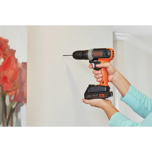 Black & Decker BCD702C1 20V MAX Brushed Lithium-Ion 3/8 In. Cordless Drill Driver Kit (1.5 Ah) 6 Black & Decker BCD702C1 20V MAX Brushed Lithium-Ion 3/8 In. Cordless Drill Driver Kit (1.5 Ah) - Image 6