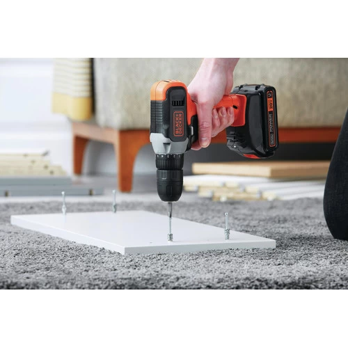 Black & Decker BCD702C1 20V MAX Brushed Lithium-Ion 3/8 In. Cordless Drill Driver Kit (1.5 Ah) 11 Black & Decker BCD702C1 20V MAX Brushed Lithium-Ion 3/8 In. Cordless Drill Driver Kit (1.5 Ah) - Image 11