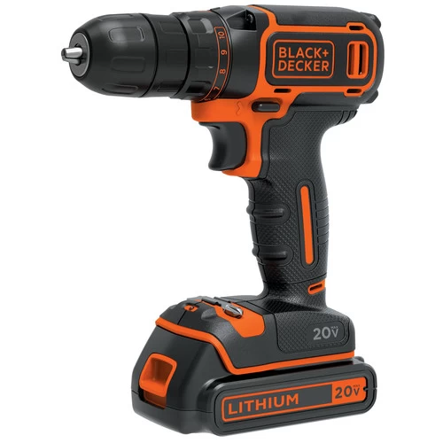 Black & Decker BDCDD120C 20V MAX Lithium-Ion 3/8 In. Cordless Drill Driver Kit (1.5 Ah) 1 Black & Decker BDCDD120C 20V MAX Lithium-Ion 3/8 In. Cordless Drill Driver Kit (1.5 Ah)