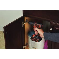 Black & Decker BDCDD120C 20V MAX Lithium-Ion 3/8 In. Cordless Drill Driver Kit (1.5 Ah) 12 Black & Decker BDCDD120C 20V MAX Lithium-Ion 3/8 In. Cordless Drill Driver Kit (1.5 Ah) -Tool Store bdknbdcdd120c e