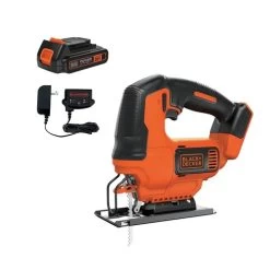 Black & Decker BDCJS20C 20V MAX Brushed Lithium-Ion Cordless Jig Saw Kit (1.5 Ah)
