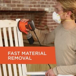 Black & Decker BDERO100 120V 2 Amp Brushed 5 In. Corded Random Orbit Sander -Tool Store bdknbdero100 g