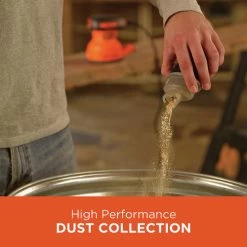 Black & Decker BDERO100 120V 2 Amp Brushed 5 In. Corded Random Orbit Sander -Tool Store bdknbdero100 h