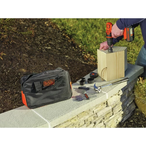 Black & Decker LDX120PK 20V MAX Lithium-Ion 3/8 In. Cordless Drill Driver Kit With 68-Piece Project Set (3 Ah) 15 Black & Decker LDX120PK 20V MAX Lithium-Ion 3/8 In. Cordless Drill Driver Kit With 68-Piece Project Set (3 Ah) - Image 15