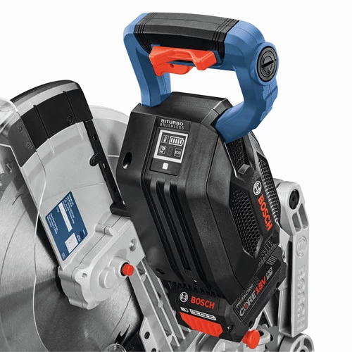 Bosch GCM18V-12GDCN14 18V PROFACTOR Brushless Lithium-Ion 12 In. Cordless Dual-Bevel Glide Miter Saw Kit (8 Ah) 4 Bosch GCM18V-12GDCN14 18V PROFACTOR Brushless Lithium-Ion 12 In. Cordless Dual-Bevel Glide Miter Saw Kit (8 Ah) - Image 4