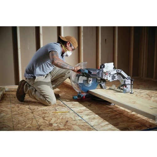 Bosch GCM18V-12GDCN14 18V PROFACTOR Brushless Lithium-Ion 12 In. Cordless Dual-Bevel Glide Miter Saw Kit (8 Ah) 6 Bosch GCM18V-12GDCN14 18V PROFACTOR Brushless Lithium-Ion 12 In. Cordless Dual-Bevel Glide Miter Saw Kit (8 Ah) - Image 6