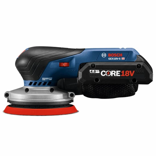 Bosch GEX18V-5B15 18V Brushless Lithium-Ion 5 In. Cordless Random Orbit Sander Kit (4 Ah) 3 Bosch GEX18V-5B15 18V Brushless Lithium-Ion 5 In. Cordless Random Orbit Sander Kit (4 Ah) - Image 3