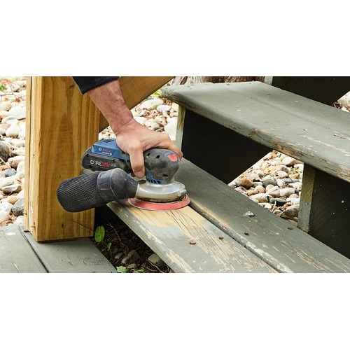 Bosch GEX18V-5B15 18V Brushless Lithium-Ion 5 In. Cordless Random Orbit Sander Kit (4 Ah) 13 Bosch GEX18V-5B15 18V Brushless Lithium-Ion 5 In. Cordless Random Orbit Sander Kit (4 Ah) - Image 13