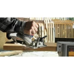 Bosch GKS18V-22B25 18V Brushless Lithium-Ion Blade-Right 6-1/2 In. Cordless Circular Saw Kit With 2 Batteries (4 Ah) -Tool Store bshngks18v 22b25 j