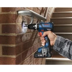 Bosch GSB18V-535CB15 18V EC Brushless Lithium-Ion Connected-Ready 1/2 In. Cordless Hammer Drill Driver With CORE18V 4 Ah Compact Battery -Tool Store bshngsb18v 535cb15 e