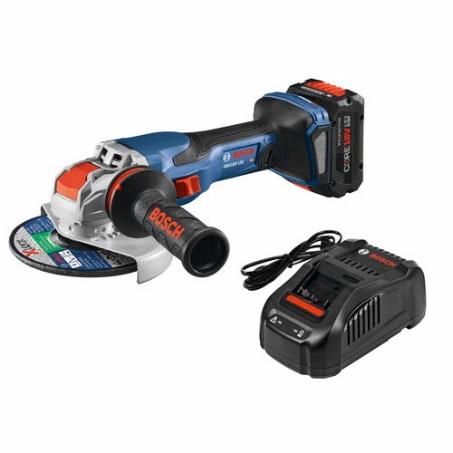 Bosch GWX18V-13CB14 18V PROFACTOR X-LOCK Brushless Lithium-Ion 5 - 6 In. Cordless Angle Grinder Kit With Slide Switch (8 Ah) 1 Bosch GWX18V-13CB14 18V PROFACTOR X-LOCK Brushless Lithium-Ion 5 - 6 In. Cordless Angle Grinder Kit With Slide Switch (8 Ah)