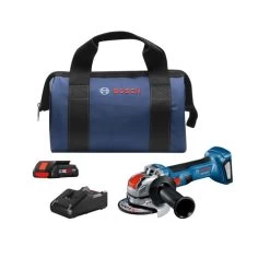 Bosch GWX18V-8B15 18V Brushless Lithium-Ion 4-1/2 In. Cordless X-LOCK Angle Grinder Kit (4 Ah)