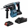 Factory Reconditioned Bosch GBH18V-26K25-RT 18V Brushless Lithium-Ion 1 In. Cordless SDS-Plus Bulldog Rotary Hammer Kit With 2 Batteries (4 Ah)