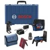 Factory Reconditioned Bosch GCL100-80C-RT 12V Max Lithium-Ion 100 Ft Cordless Cross-Line Laser With Plumb Points Kit (2 Ah)