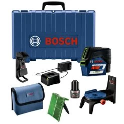 Factory Reconditioned Bosch GCL100-80CG-RT 12V Green-Beam Cross-Line Laser With Plumb Points