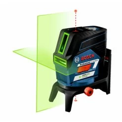 Factory Reconditioned Bosch GCL100-80CG-RT 12V Green-Beam Cross-Line Laser With Plumb Points -Tool Store bshrgcl100 80cg rt b