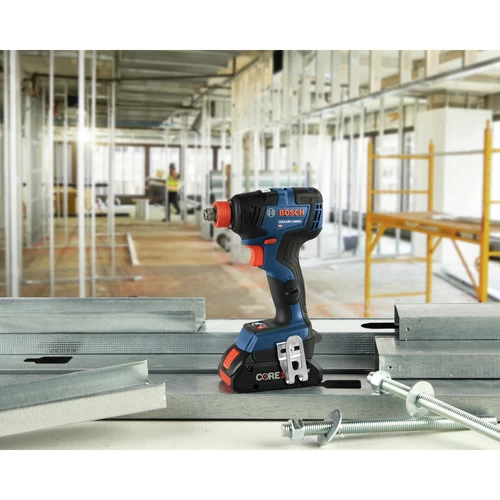 Factory Reconditioned Bosch GDX18V-1800CB15-RT 18V EC Brushless Lithium-Ion 1/4 In. And 1/2 In. Cordless Two-In-One Socket Impact Driver Kit (4 Ah) 6 Factory Reconditioned Bosch GDX18V-1800CB15-RT 18V EC Brushless Lithium-Ion 1/4 In. And 1/2 In. Cordless Two-In-One Socket Impact Driver Kit (4 Ah) - Image 6