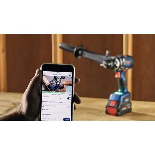 Factory Reconditioned Bosch GSB18V-1330CB14-RT 18V PROFACTOR Brushless Lithium-Ion 1/2 In. Cordless Connected-Ready Hammer Drill Driver Kit (8 Ah) 7 Factory Reconditioned Bosch GSB18V-1330CB14-RT 18V PROFACTOR Brushless Lithium-Ion 1/2 In. Cordless Connected-Ready Hammer Drill Driver Kit (8 Ah) - Image 7