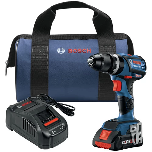 Factory Reconditioned Bosch GSB18V-535CB15-RT 18V Lithium-Ion Brushless 1/2 In. Cordless Hammer Drill Driver Kit (4 Ah) 1 Factory Reconditioned Bosch GSB18V-535CB15-RT 18V Lithium-Ion Brushless 1/2 In. Cordless Hammer Drill Driver Kit (4 Ah)