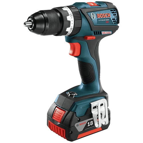 Factory Reconditioned Bosch HDS183-01-RT 18V EC Brushless Lithium-Ion Compact Tough 1/2 In. Cordless Hammer Drill Driver Kit (4 Ah) 2 Factory Reconditioned Bosch HDS183-01-RT 18V EC Brushless Lithium-Ion Compact Tough 1/2 In. Cordless Hammer Drill Driver Kit (4 Ah) - Image 2