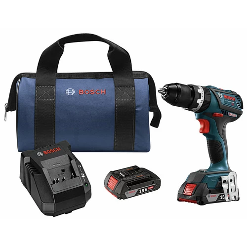 Factory Reconditioned Bosch HDS183-02-RT 18V Lithium-Ion Brushless Compact Tough 1/2 In. Cordless Hammer Drill Kit (2 Ah) 1 Factory Reconditioned Bosch HDS183-02-RT 18V Lithium-Ion Brushless Compact Tough 1/2 In. Cordless Hammer Drill Kit (2 Ah)