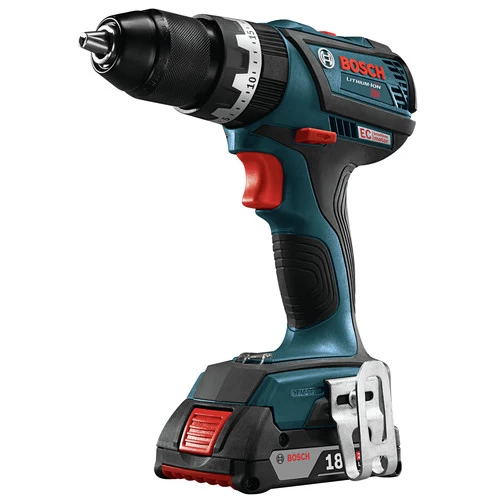 Factory Reconditioned Bosch HDS183-02-RT 18V Lithium-Ion Brushless Compact Tough 1/2 In. Cordless Hammer Drill Kit (2 Ah) 2 Factory Reconditioned Bosch HDS183-02-RT 18V Lithium-Ion Brushless Compact Tough 1/2 In. Cordless Hammer Drill Kit (2 Ah) - Image 2