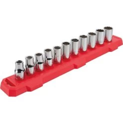 Craftsman CMMT12047M 1/2 In. Drive Metric 12 Point Shallow Socket Set (11-Piece)