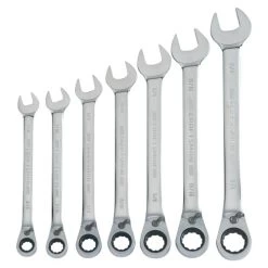 Craftsman CMMT87024 7-Piece SAE Reversible Ratcheting Wrench Set