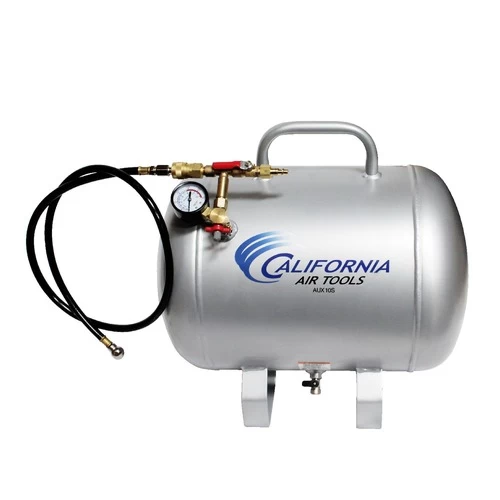 California Air Tools AUX10S 10 Gallon 125 PSI Steel Portable Air Compressor Tank 1 California Air Tools AUX10S 10 Gallon 125 PSI Steel Portable Air Compressor Tank
