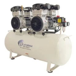 California Air Tools 20040C 4 HP 20 Gallon Ultra Quiet And Oil-Free Steel Tank Hot Dog Air Compressor