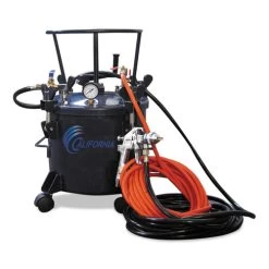 California Air Tools CAT-365 5 Gallon Pressure Pot With HVLP Spray Gun And Hose