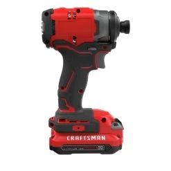 Craftsman CMCF810C2 V20 MAX Brushless Lithium-Ion 1/4 In. Cordless Impact Driver Kit With 2 Batteries (1.5 Ah) -Tool Store cmcf810c2 b