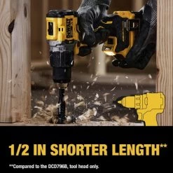 Dewalt DCD805D2 20V MAX XR Brushless Lithium-Ion 1/2 In. Cordless Hammer Drill Driver Kit With 2 Batteries (2 Ah) -Tool Store dewndcd805d2 q
