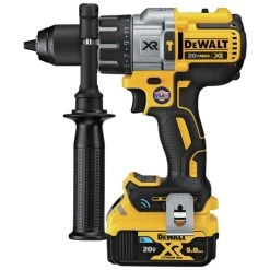Dewalt DCD997CP2BT 20V MAX XR Brushless Lithium-Ion 1/2 In. Cordless Hammer Drill Driver Kit With 4 Batteries (5 Ah) -Tool Store dewndcd997cp2bt b
