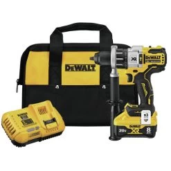 Dewalt DCD998W1 20V MAX XR POWER DETECT Brushless Lithium-Ion 1/2 In. Cordless Hammer Drill Driver Kit (8 Ah)