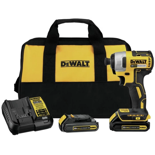 Dewalt DCF787C2 20V MAX Brushless Lithium-Ion 1/4 In. Cordless Impact Driver Kit With (2) 1.3 Ah Batteries 1 Dewalt DCF787C2 20V MAX Brushless Lithium-Ion 1/4 In. Cordless Impact Driver Kit With (2) 1.3 Ah Batteries