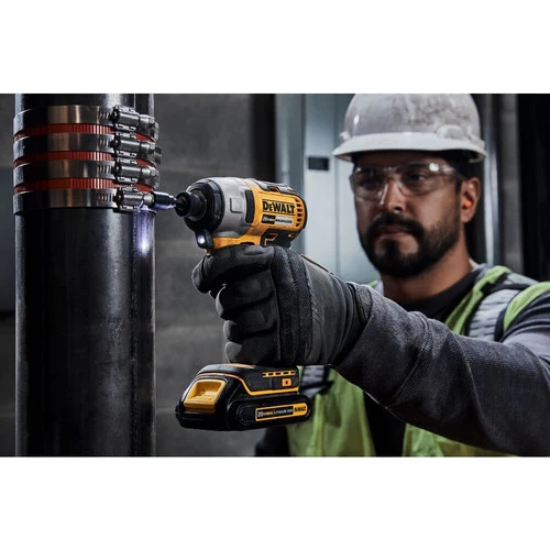 Dewalt DCF787C2 20V MAX Brushless Lithium-Ion 1/4 In. Cordless Impact Driver Kit With (2) 1.3 Ah Batteries 7 Dewalt DCF787C2 20V MAX Brushless Lithium-Ion 1/4 In. Cordless Impact Driver Kit With (2) 1.3 Ah Batteries - Image 7