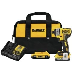 Dewalt DCF887D1E1 20V MAX XR Brushless Lithium-Ion 1/4 In. Cordless 3-Speed Impact Driver Kit (1.7 Ah)