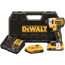 Dewalt DCF887D2 20V MAX XR Brushless Lithium-Ion 1/4 In. Cordless 3-Speed Impact Driver Kit With (2) 2 Ah Batteries