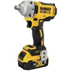 Dewalt DCF891P2 20V MAX XR Brushless Lithium-Ion 1/2 In. Cordless Mid-Range Impact Wrench Kit With Hog Ring Anvil And 2 Batteries (5 Ah) -Tool Store dewndcf891p2 a