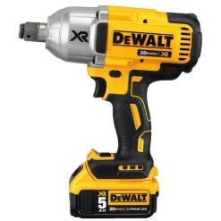 Dewalt DCF897P2 20V MAX XR 5.0 Ah Cordless Lithium-Ion Brushless 3/4 In. Hog Ring Impact Wrench Kit -Tool Store dewndcf897p2 b