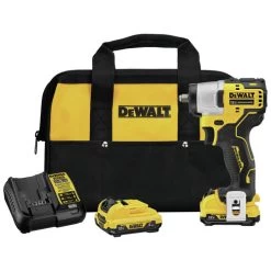 Dewalt DCF902F2 12V MAX Brushless Lithium-Ion 3/8 In. Cordless Impact Wrench Kit With (2) 2 Ah Batteries