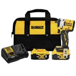 Dewalt DCF921P2 ATOMIC 20V MAX Brushless Lithium-Ion 1/2 In. Cordless Impact Wrench With Hog Ring Anvil Kit With 2 Batteries (5 Ah)