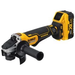 Dewalt DCG413R2 20V MAX XR Brushless Lithium-Ion 4-1/2 In. Cordless Paddle Switch Small Angle Grinder With Kickback Brake Kit With (2) 6 Ah Batteries -Tool Store dewndcg413r2 b