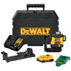 Dewalt DCLE34031D1 20V Lithium-Ion Cordless 3x360 Line Laser Kit (2 Ah)