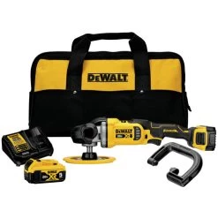 Dewalt DCM849P2 20V MAX XR Lithium-Ion Variable Speed 7 In. Cordless Rotary Polisher Kit (6 Ah)